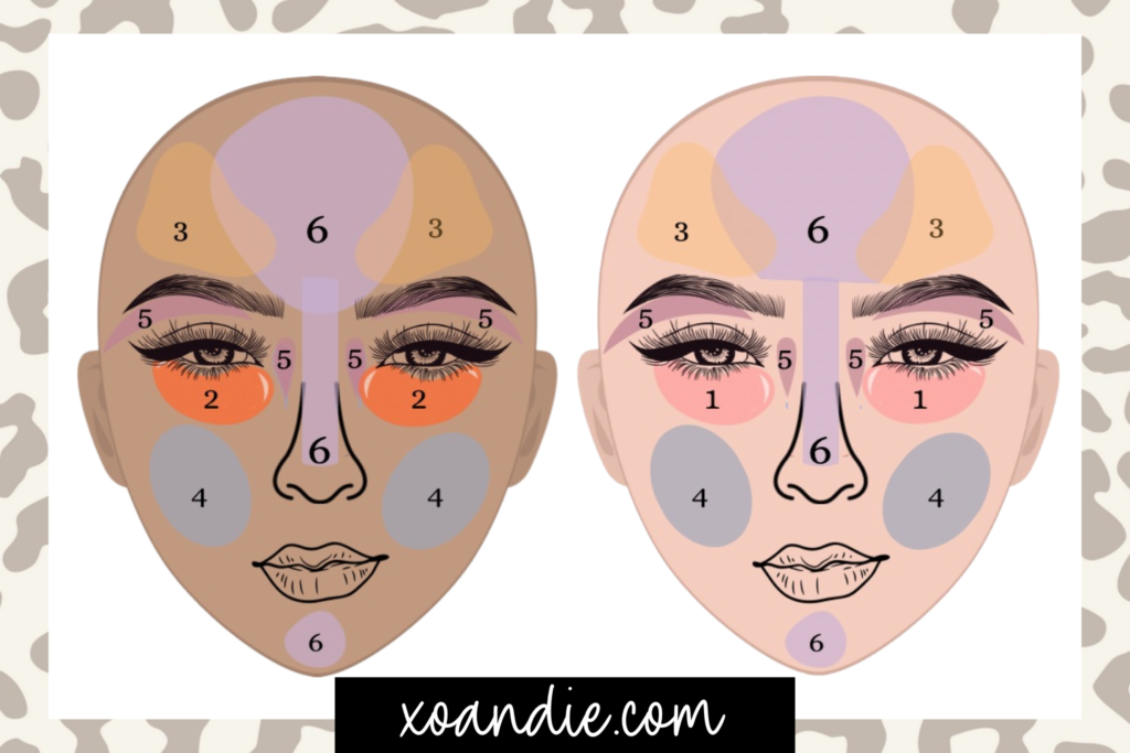 Stila Color Correcting Palette Custom Numbered Guide